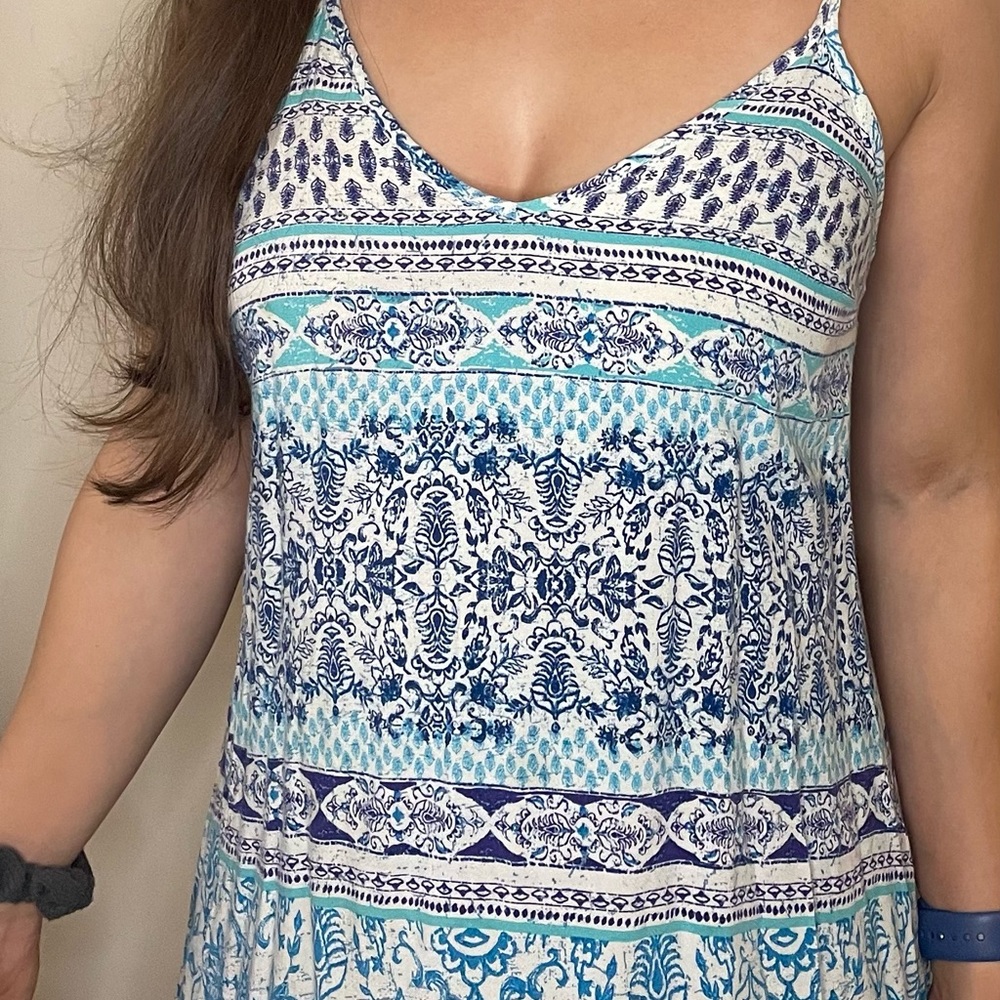 A flowy paisley dress